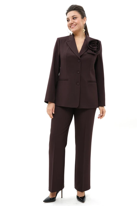 Брючный костюм ALANI COLLECTION 2143 шоколад #1