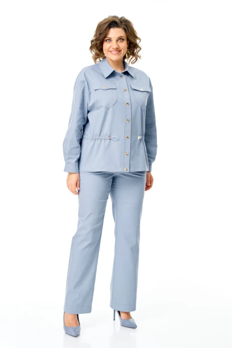 Брючный костюм Vi Oro 1202 голубой дым двойка #1