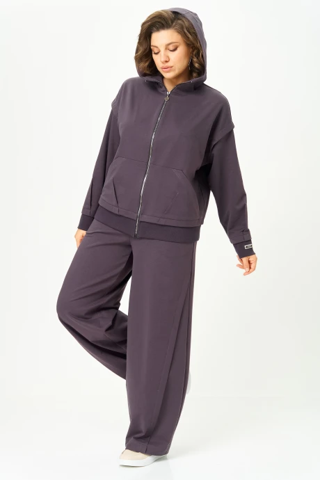 Брючный костюм Bonna Image 1023 серо-фиолетовый двойка #1