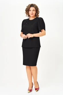 Юбочный костюм Vilena Fashion 1143 черный двойка