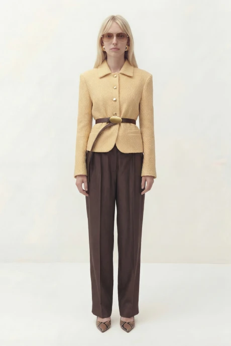 Брючный костюм Lokka 1853 желтый, коричневый #1