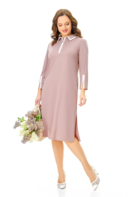 Платье Ольга Стиль 971 пудра #1