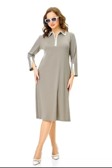 Платье Ольга Стиль 971 олива