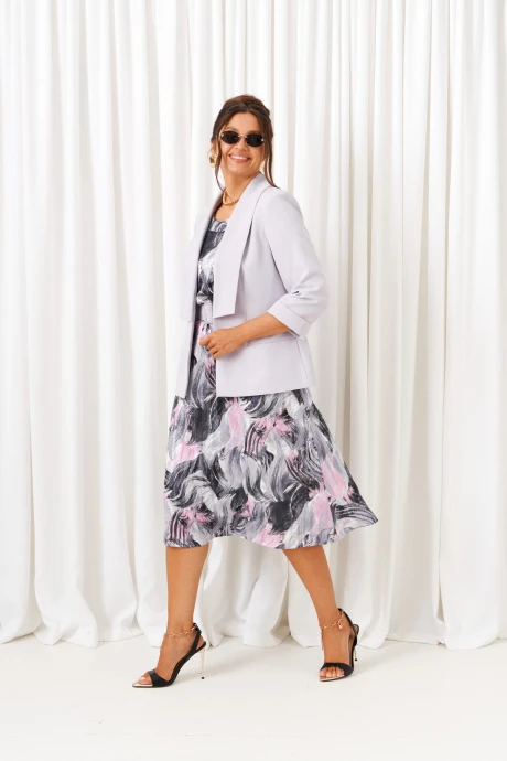 Костюм с платьем Beautiful&Free 6408 сиреневый двойка #1