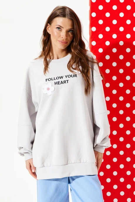 Свитшот ELLETTO 3947 серый #1