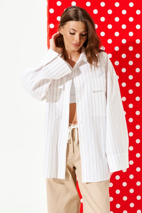 Рубашка ELLETTO 3963 молочно-бежевый #1