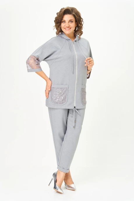 Брючный костюм Svetlana-Style 1577 светло-серый #1