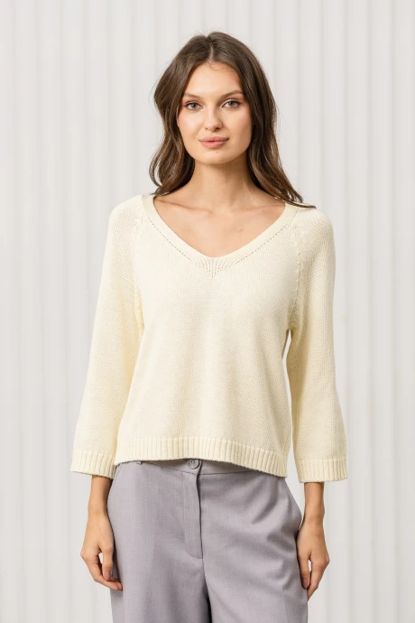 Джемпер (кофта) Romgil РВ0369-ХЛ2 сливочный #1