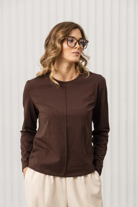Джемпер (кофта) Romgil РП0145-ХЛ2 темно-шоколадный #1