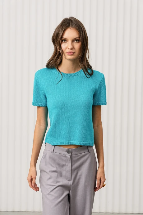 Джемпер (кофта) Romgil РВ0376-ХЛ2 темно-бирюзовый #1