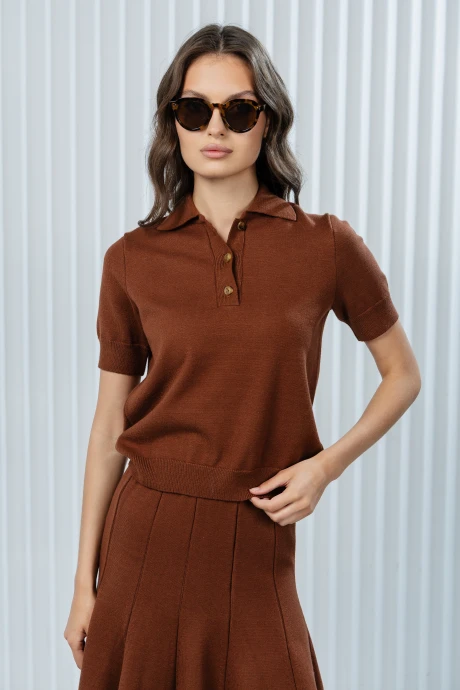 Джемпер (кофта) Romgil РВ0377-ВИ2 шоколадный #1