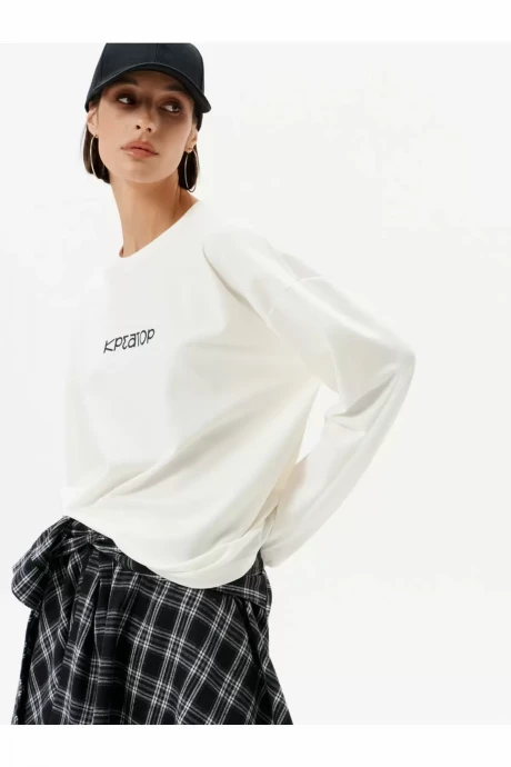 Джемпер (кофта) 10DENCY 23334 молочный/черный #1