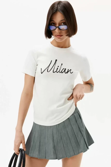 Футболка 10DENCY 23339 молочный/черный #1