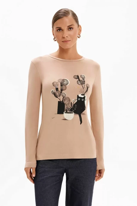 Лонгслив FRIDAY by NELVA 23490 бежевый #1