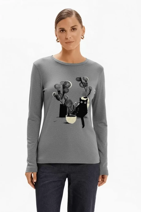 Джемпер (кофта) FRIDAY by NELVA 23490 серый #1