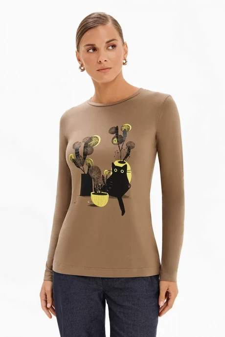 Джемпер (кофта) FRIDAY by NELVA 23490 табак #1