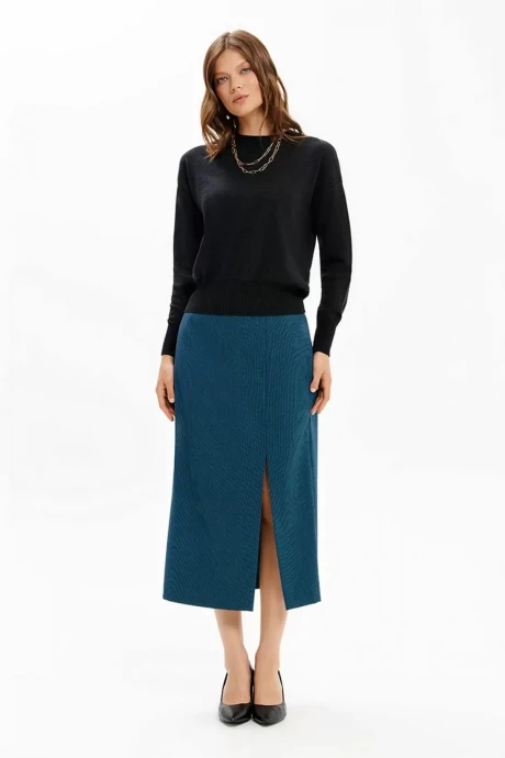 Юбка FRIDAY by NELVA 4927 бирюзовый жаккард #1