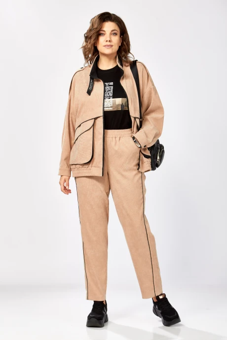 Брючный костюм Lady Secret 25229 бежевый двойка #1