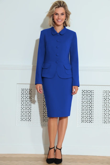 Юбочный костюм *Распродажа LeNata 21212 василек двойка #1