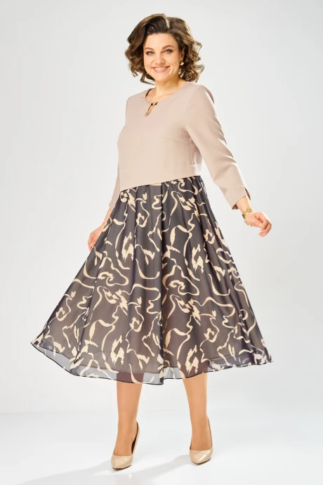 Платье Bonna Image 954-1/3 бежевый #1