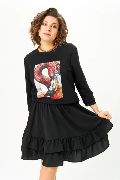 Джемпер (кофта) Rumoda 2280 черный дл.р. #1