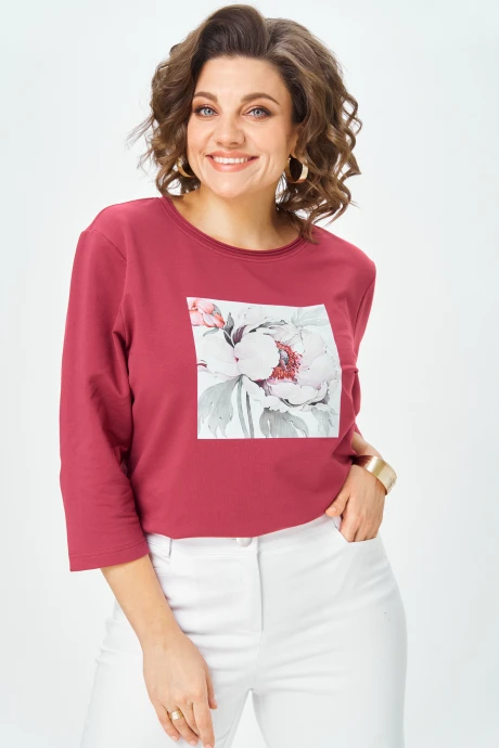 Джемпер (кофта) Rumoda 2282 бордовый дл. р. #1