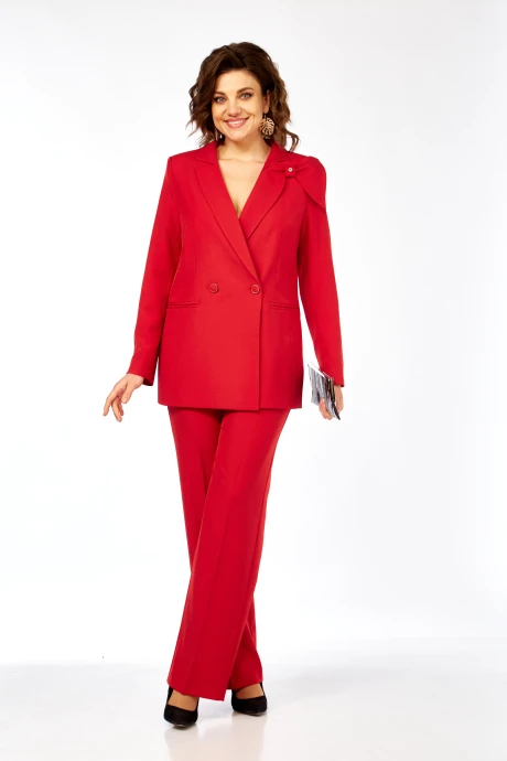 Брючный костюм Azzara 10028К красный двойка #1