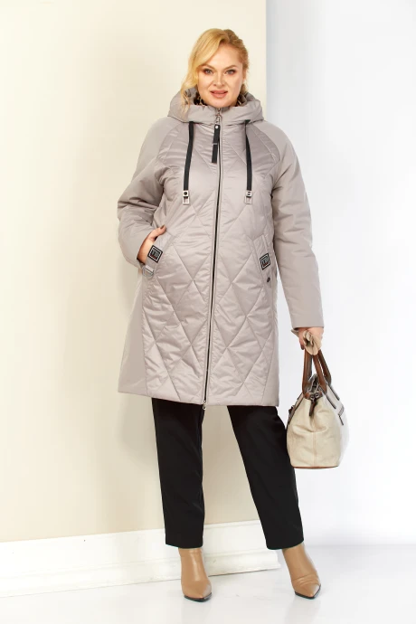 Куртка Shetti 2209 бежево-серый #1