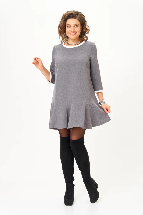 Платье *Распродажа Michel Chic 2184 серый #1
