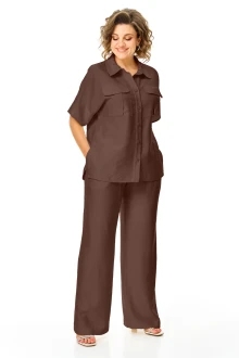Брючный костюм Vi Oro 1257 шоколад двойка