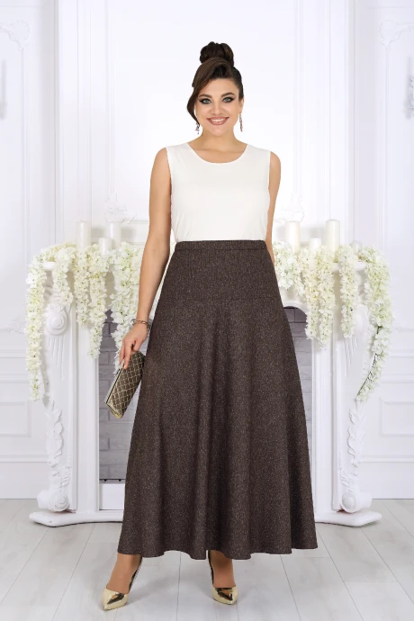 Юбка Нинель Шик 216 темно-коричневый #1