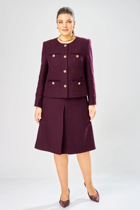 Юбочный костюм Bonna Image 1029/3 фиолетовый двойка #1