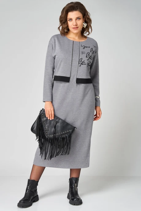 Платье Мишель Стиль 1343 серый #1