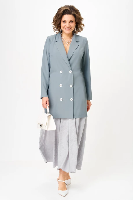 Юбочный костюм Anastasia 1262.3 французский серый двойка #1