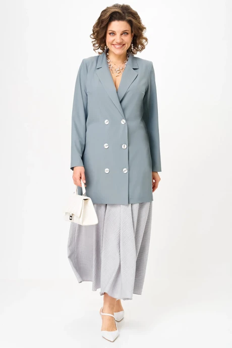 Юбочный костюм Anastasia 1262.3 французский серый двойка #1