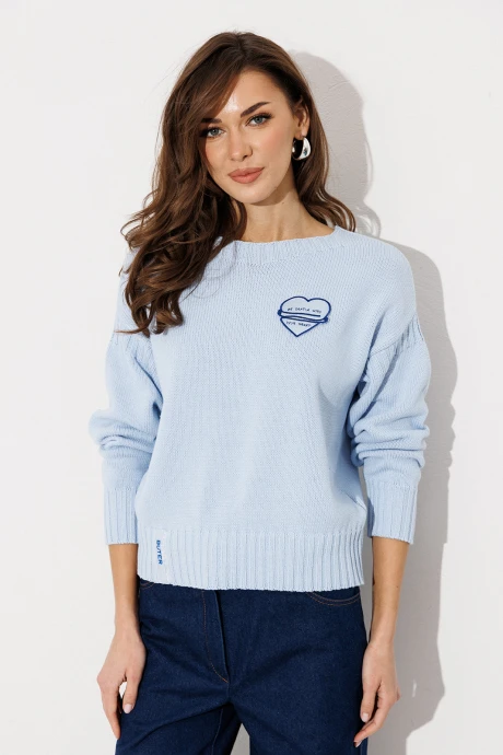 Джемпер (кофта) *Распродажа Buter 3253 голубой #1