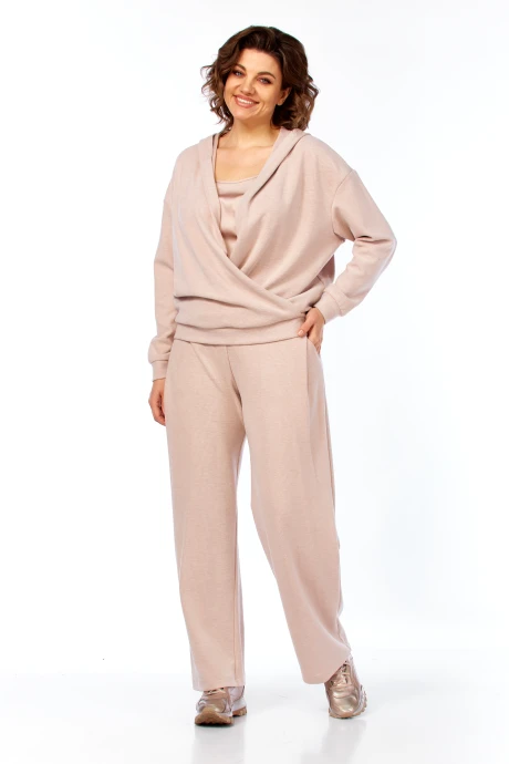 Брючный костюм Diamant 2144 пудра #1