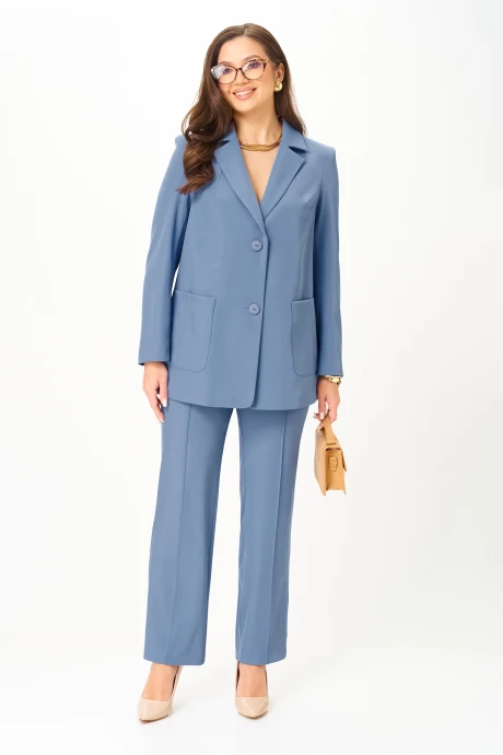 Брючный костюм Карина Делюкс 1273 голубой #1