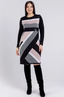 Платье BONADI 1346 антрацит-пудра