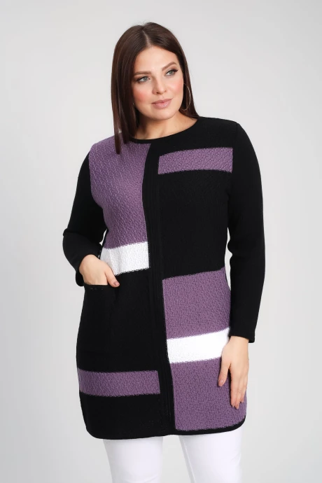 Туника BONADI 1899 черный-баклажан #1