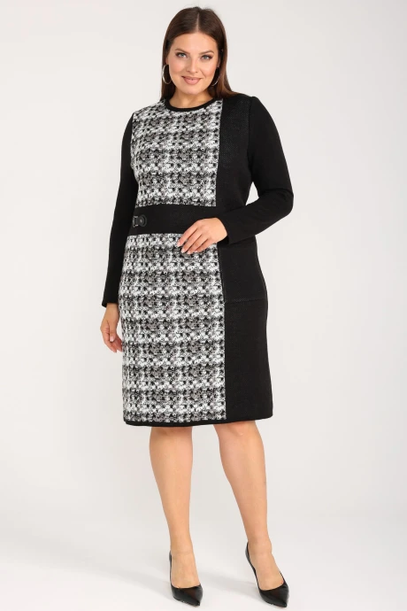 Платье BONADI 2037 черный-капучино #1