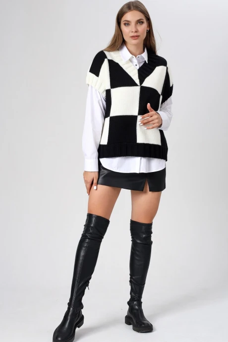 Жилетка BONADI BS24 черно-белый #1