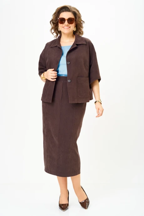 Юбочный костюм Орхидея Люкс 1659 тройка #1