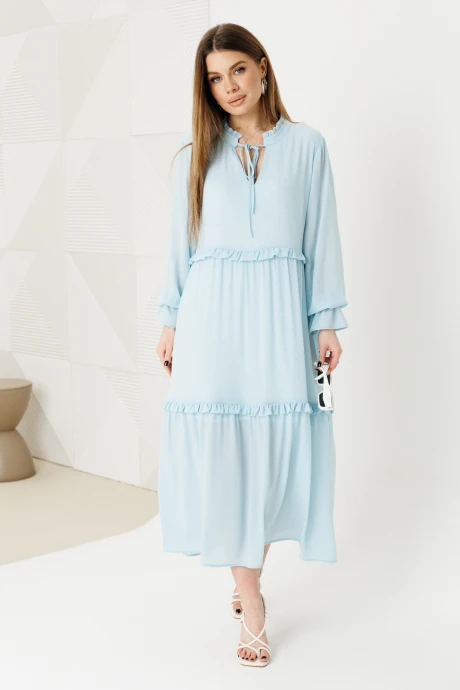 Платье AmberaStyle 1130-2 голубой #1