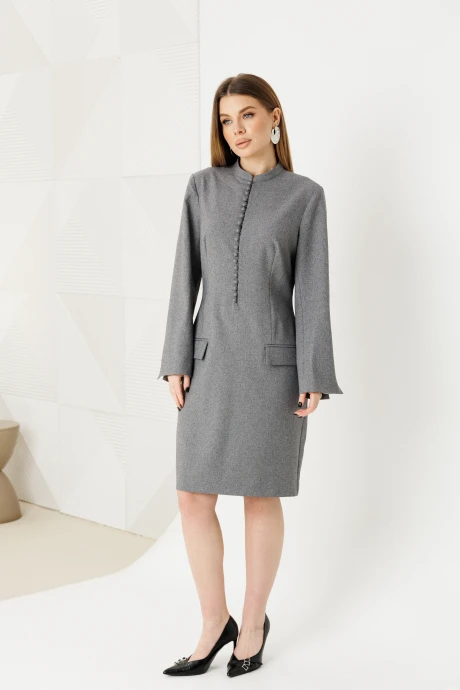 Платье AmberaStyle 1139 серый #1