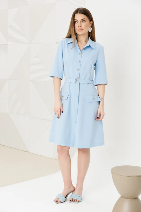Платье AmberaStyle 1140 голубой #1