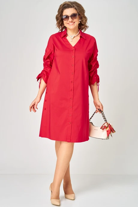 Платье EVA GRANT 7102 красный #1