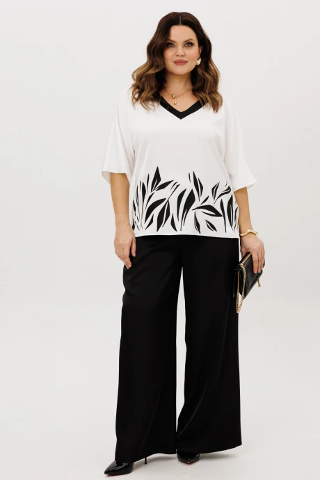 Брючный костюм ANIDEN 6118-3 черно-белый двойка #1