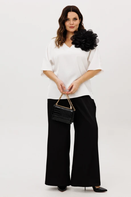 Брючный костюм ANIDEN 6118-4 черно-белый двойка #1