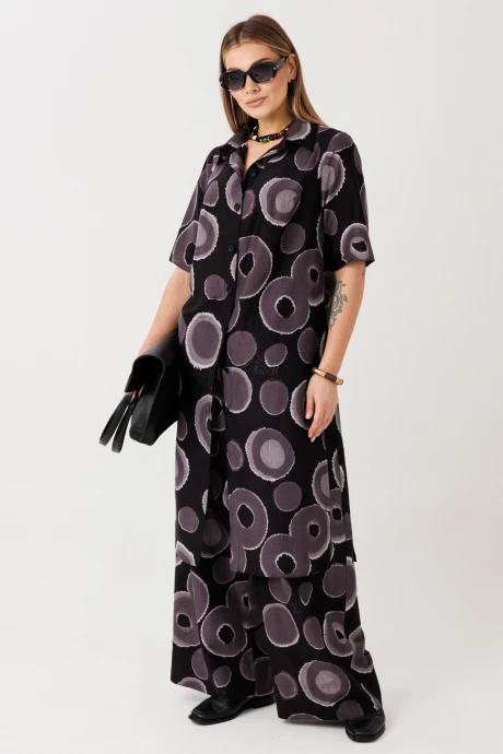 Брючный костюм Anastasia 1335 черный двойка #1